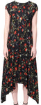 Balenciaga x Demna Gvasalia Floral Asymmetrical Dress Size F 38 ladies