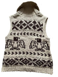 Ralph Lauren Denim & Supply Intarsia Linen Cotton Knit Vest Gilet Size M Medium ladies