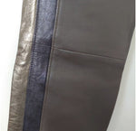 BRUNELLO CUCINELLI Brown Metallic Striped CROPPED TROUSERS PANTS Size M I 42 ladies