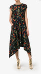 Balenciaga x Demna Gvasalia Floral Asymmetrical Dress Size F 38 ladies