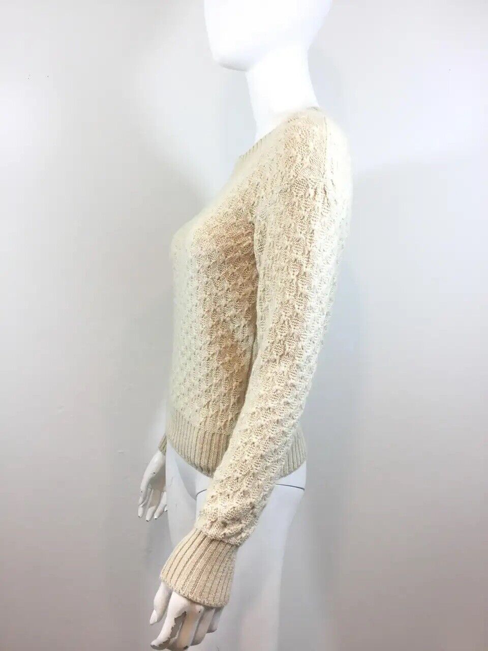 CHANEL Bombay Alpaca Including Scarf Knit Open Sweater Jumper F 42 UK 14 US 10 ladies