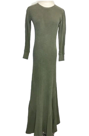 Ralph Lauren Women's Waffle-Knit Henley Dress - Size S in Defender Green Ralph Lauren Women's Waffle-Knit Henley Dress - Size S in Defender Green