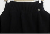 CHANEL Balloon knit skirt P33485K00877 Pure cashmere Black Size F 38 UK 10 US 6 ladies