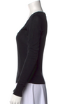 Dolce & Gabbana Black Virgin Wool Scoop Neck Sweater Jumper Pullover I 38 XS ladies