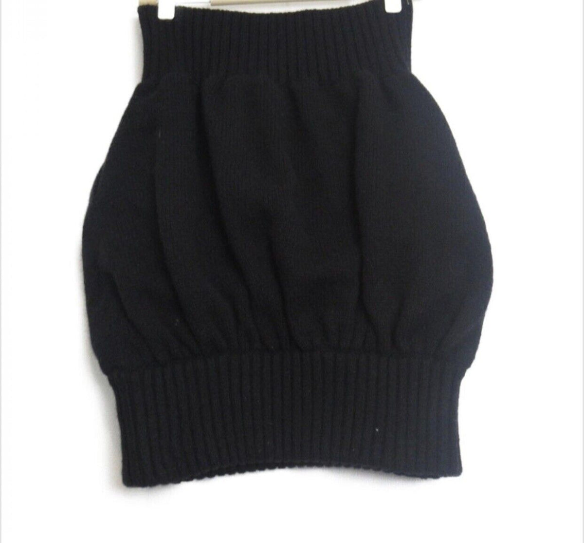 CHANEL Balloon knit skirt P33485K00877 Pure cashmere Black Size F 38 UK 10 US 6 ladies