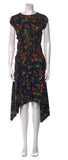 Balenciaga x Demna Gvasalia Floral Asymmetrical Dress Size F 38 ladies