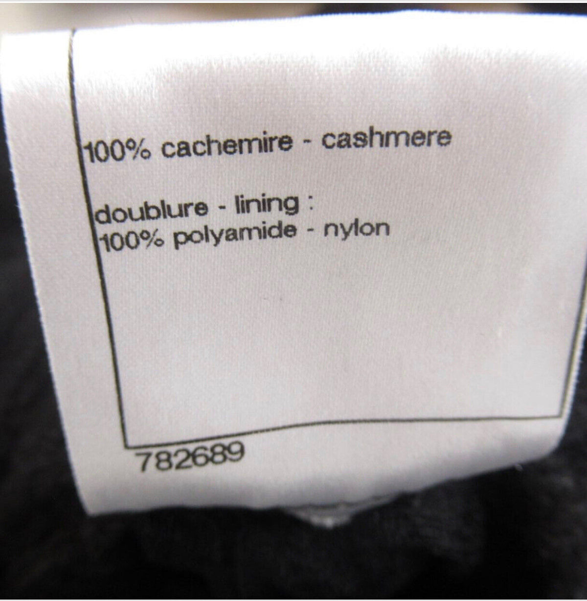 CHANEL Balloon knit skirt P33485K00877 Pure cashmere Black Size F 38 UK 10 US 6 ladies