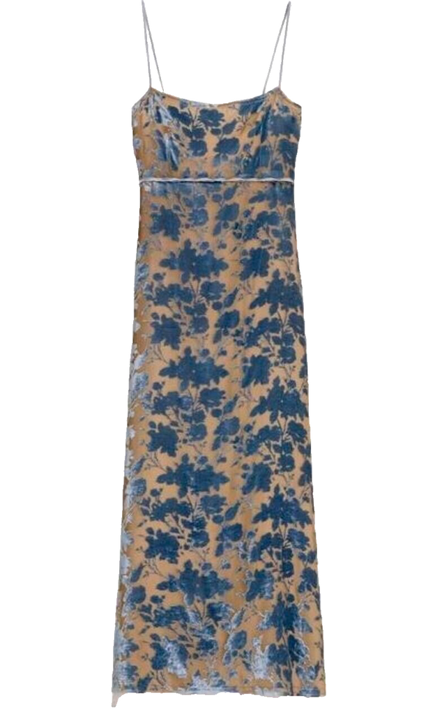 ZARA FLORAL PRINTED VELVET LIMITED MIDI DRESS Size M Medium MOST WANTE Afashionistastore ZARA FLORAL PRINTED VELVET LIMITED MIDI DRESS Size M Medium MOST WANTE Afashionistastore