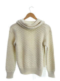 CHANEL Bombay Alpaca Including Scarf Knit Open Sweater Jumper F 42 UK 14 US 10 ladies