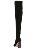 JIMMY CHOO ICONS Mya Suede Embellished Heel 100 Boots Size 35.5 UK 2.5 US 5.5 ladies