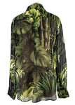 ICONIC Dolce & Gabbana Jungle Print Silk Shirt Size I 38 XS ladies