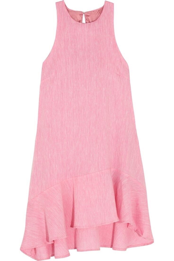 PAPER London Tent In Pink Linen Dress Size US 2 UK 6 ladies