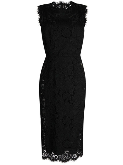 Valentino Black Lace Sheath Bow Dress Size I 38 XS ladies