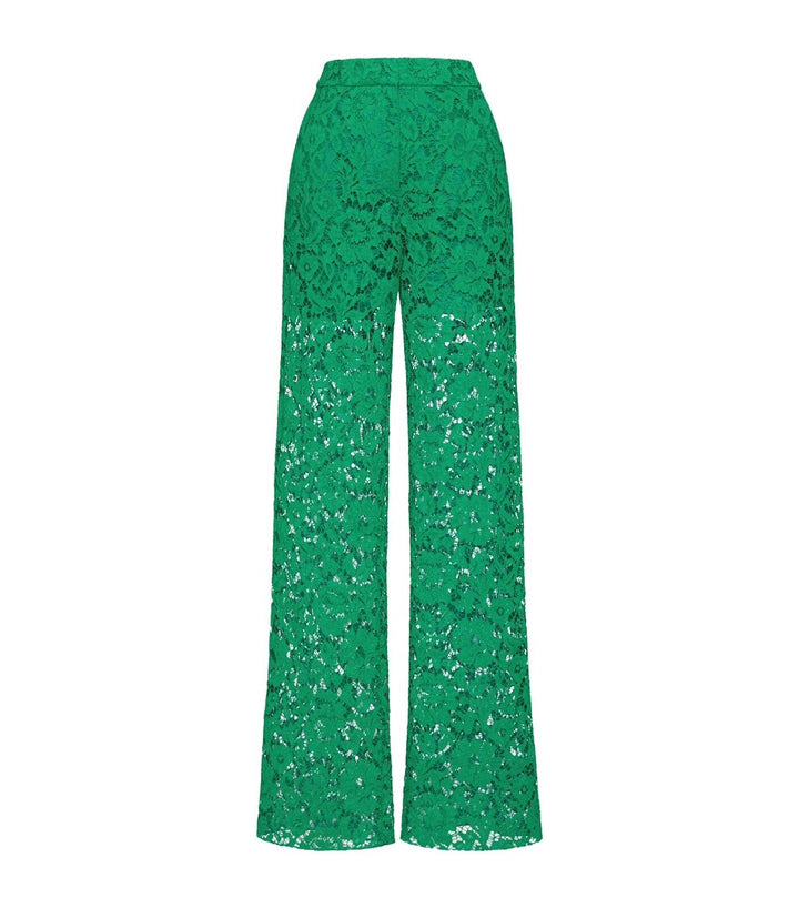 Valentino Garavani Lace Wide-Leg Trousers Pants size I 42 UK 10 US 6 ladies