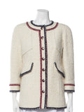 AMAZING CHANEL HAMBURG MÉTIERS D’ ART TWEED BOUCLE JACKET SIZE F 38 LADIES