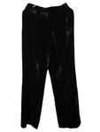 VERÓNICA PACHECO Brown Velvet Casual Flare Pants Trousers Size L large ladies