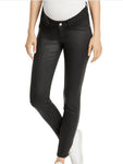 DL1961 Florence Ankle Maternity Jeans in Medina Waxed Black Size 25 ladies