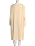 THE ROW crepe Larina tunic dress in cream Size US 14 XL ladies