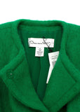 Oscar de la Renta boxy felted wool coat US 4 UK 8 S Small LADIES