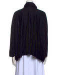 ESKANDAR Navy Cashmere Silk Wool Oversized Turtleneck Size 0 One Size LADIES