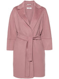 Max Mara ‘S Arona Virgin Wool Mauve 2024 Coat Size I 38 F 36 US 4 UK 6 ladies