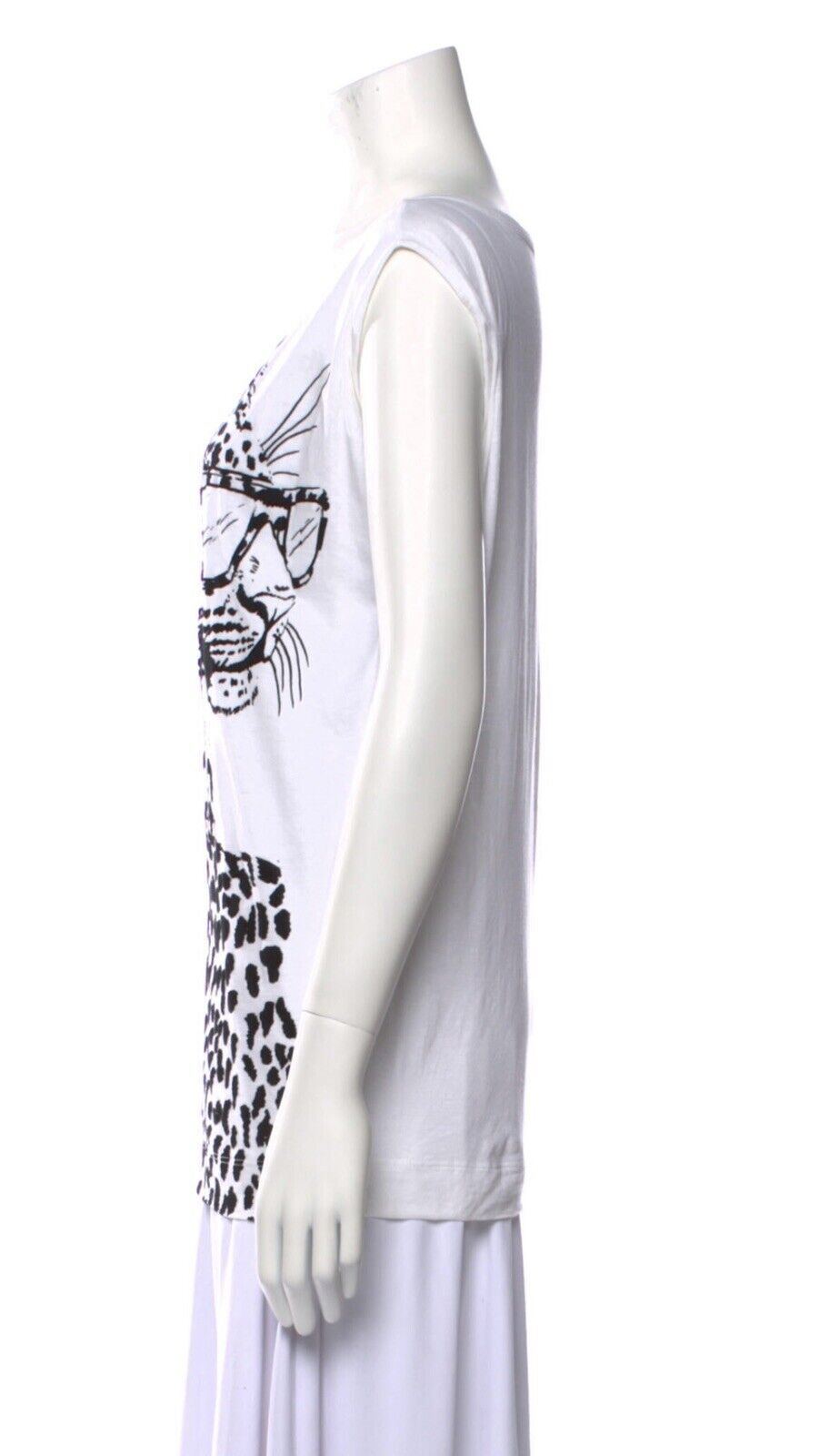 Stella McCartney Velvet Leopard T shirt Size I 40 UK 8 US 6 S small ladies