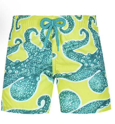 Vilebrequin Moorea Octopus Kids Swim Shorts Truck Swimwear 14 years old 158 cm children