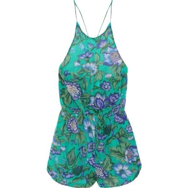 Zimmermann zimmermann Floral Silk & Cotton Romper Playsuit Size 0 XS ladies