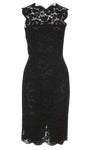 Valentino Black Lace Sheath Bow Dress Size I 38 XS ladies