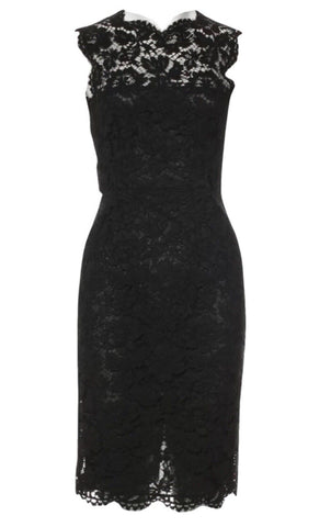 Valentino Black Lace Sheath Bow Dress Size I 38 XS ladies Afashionistastore Valentino Black Lace Sheath Bow Dress Size I 38 XS ladies Afashionistastore