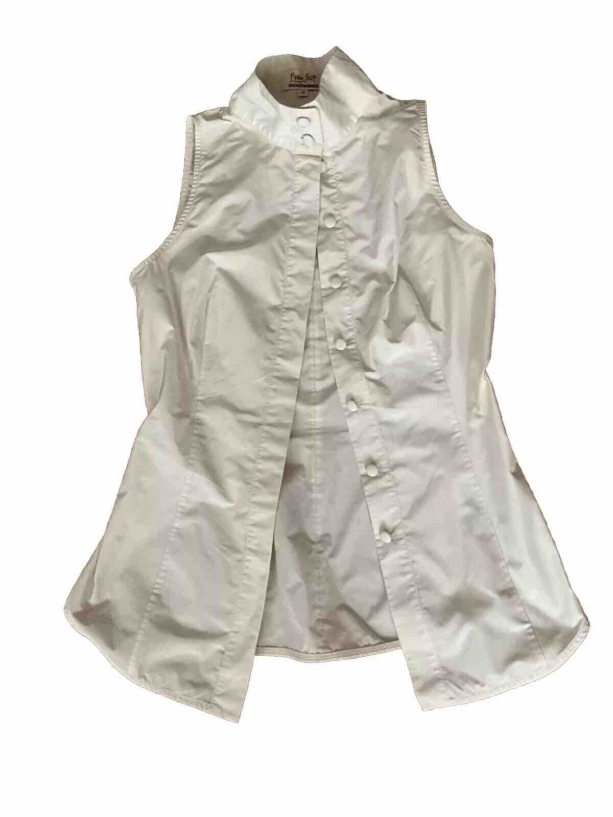 L'Wren Scott Beau Monde Mock Neck Sleeveless Blouse Size I 40 UK 8 US 4 S ladies