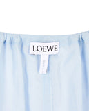 LOEWE Blue Embroidered Oversized Cotton Blouse Tunic Size 38 UK 10 US 6 ladies