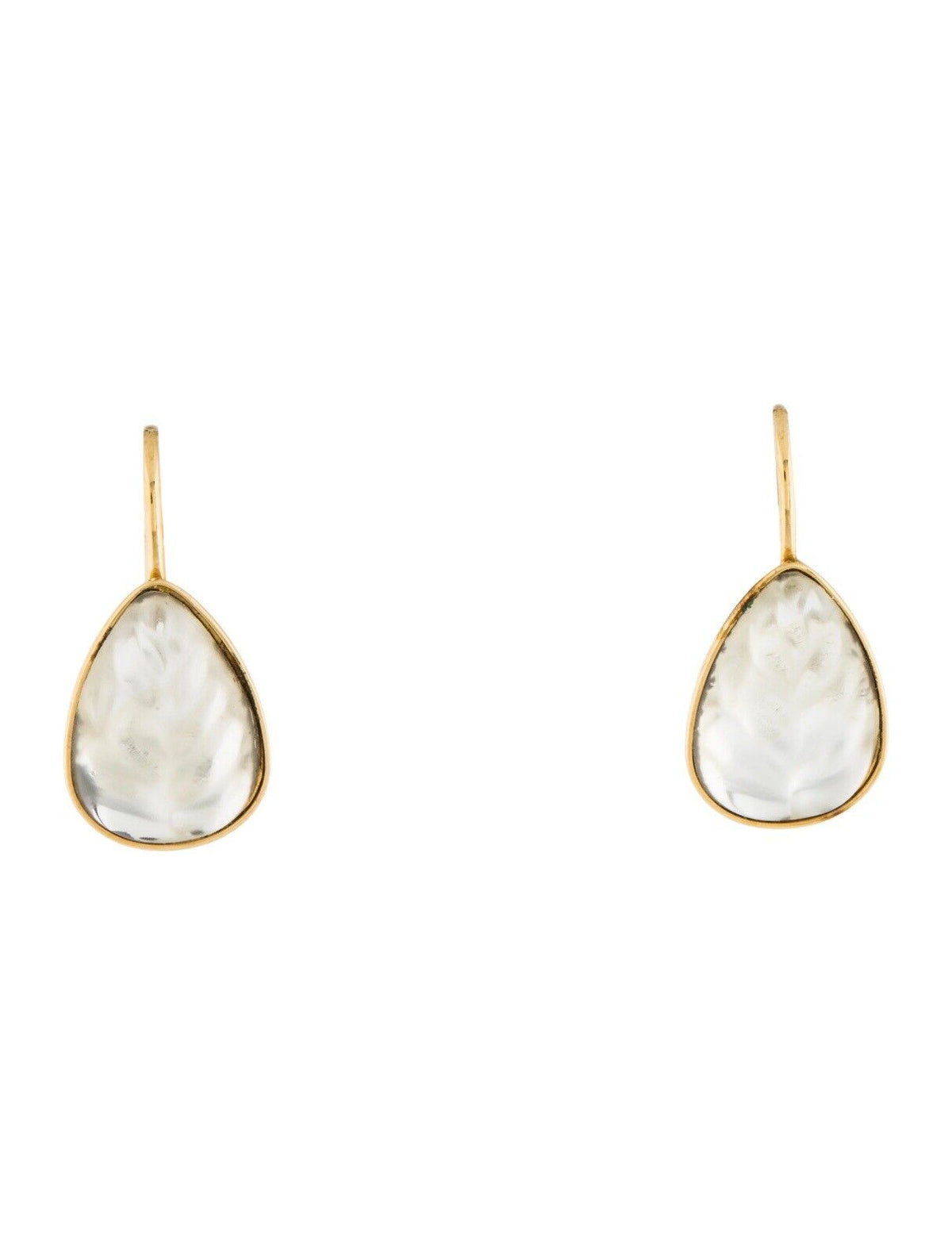 Gold vermeil Lalique Heliconia drop earrings ladies