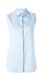 3.1 Phillip Lim Runaway Blue sleeveless Shirt top Size US 2 XS ladies