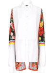 Dolce & Gabbana 2022 Silk Floral Panel shirt blouse Size I 38 UK 6 US 2 XS ladies