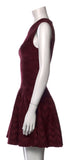 Azzedine Alaïa Fit & Fluted Knit Chevron Dress MOST WANTED F 40 UK 12 US 8 ladies
