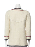 AMAZING CHANEL HAMBURG MÉTIERS D’ ART TWEED BOUCLE JACKET SIZE F 38 LADIES