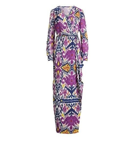 Ralph Lauren Collection Sekani Ikat-Print long dress Size US 4 UK 8 S small ladies