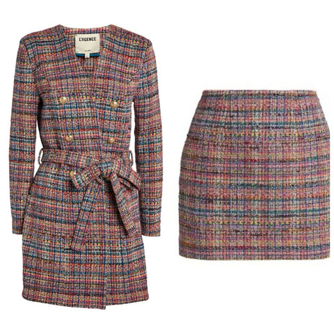 L'Agence Two-Piece Skirt Suit Set Size UK 10 US 6 ladies