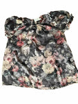 Zimmermann Multicolor Charcoal Washed Floral Radiate Ruffle Top Size 1 S Small ladies