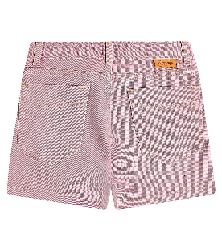 BONPOINT Corey Purple logo denim shorts SIZE 8 YEARS children