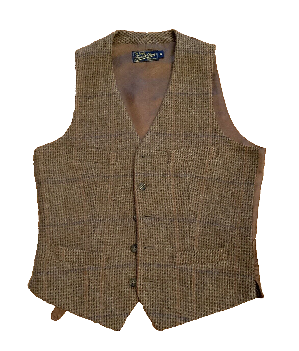 Rare Find Ralph Lauren Rugby Tweed Run Wool Alpaca Brown Best RARE Size 0 XXS ladies