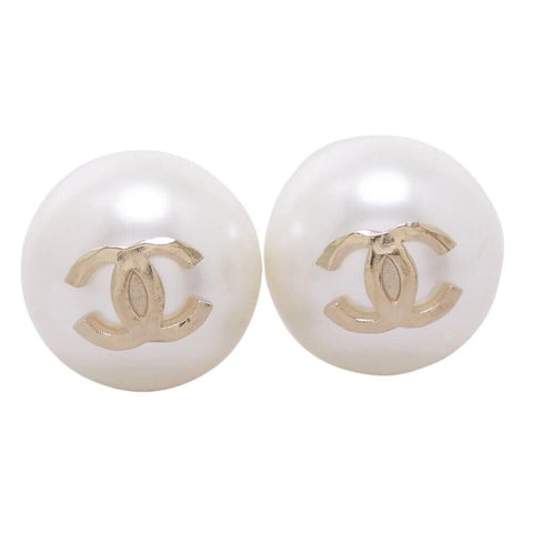 CHANEL XL Pearl CC Large Stud Earrings Sold Out ladies