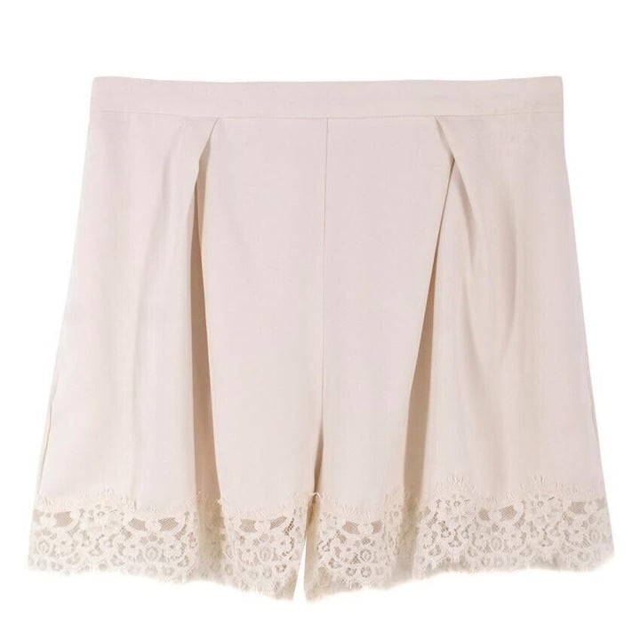 Zimmermann Cream Lace Trim Shorts Size 3 L large ladies
