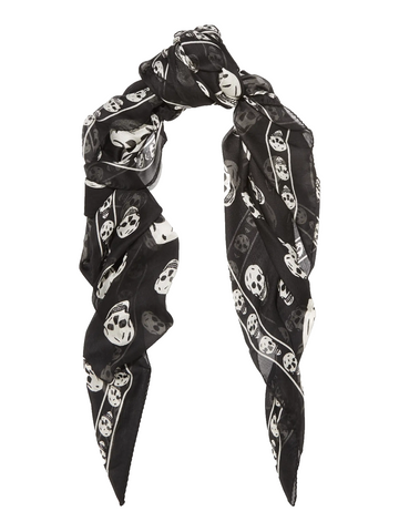 Alexander McQueen Silk Skull Scarf ladies