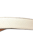 Hermès HERMES Mens Blanc Taurillon Clemence Leather Etriviere Belt Size 40 men
