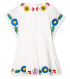 Stella McCartney KIDS Girls' floral-embroidered kimono dress SIZE 8 years children