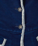 CHANEL Iconic 2007 Edge Detailed Jeans Denim Corset Jacket Size F 40 UK 12 US 8 ladies
