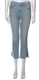 MOTHER SUPERIOR Women Insider Crop Step Fray Thanks Again Racer Blue Size 26 lades