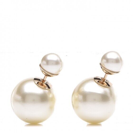 Christian Dior Pearl Mise En Dior Tribal Earrings ladies